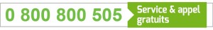 Numéro gratuit 0800 800 505