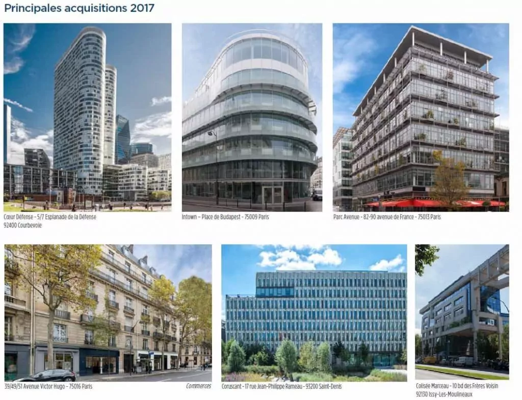 edissimo acquisitions immobilieres 2017